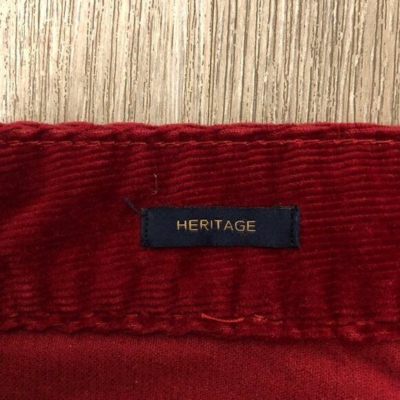 Talbots Women's Size 10 Corduroy Pants 'Heritage' Style Dark Red Wine - Picture 8 of 9